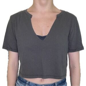 SOLD! Urban Outfitters crop t with v-neck